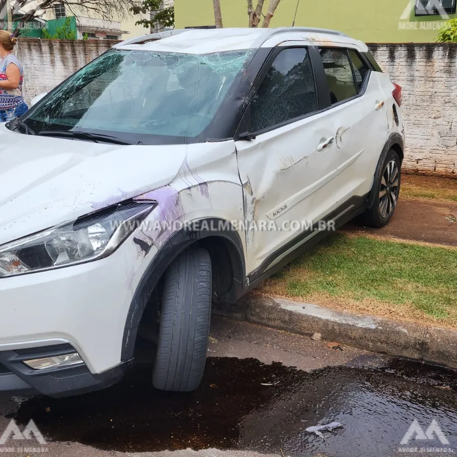 Motorista embriagado causa acidente no Jardim Novo Horizonte em Maringá