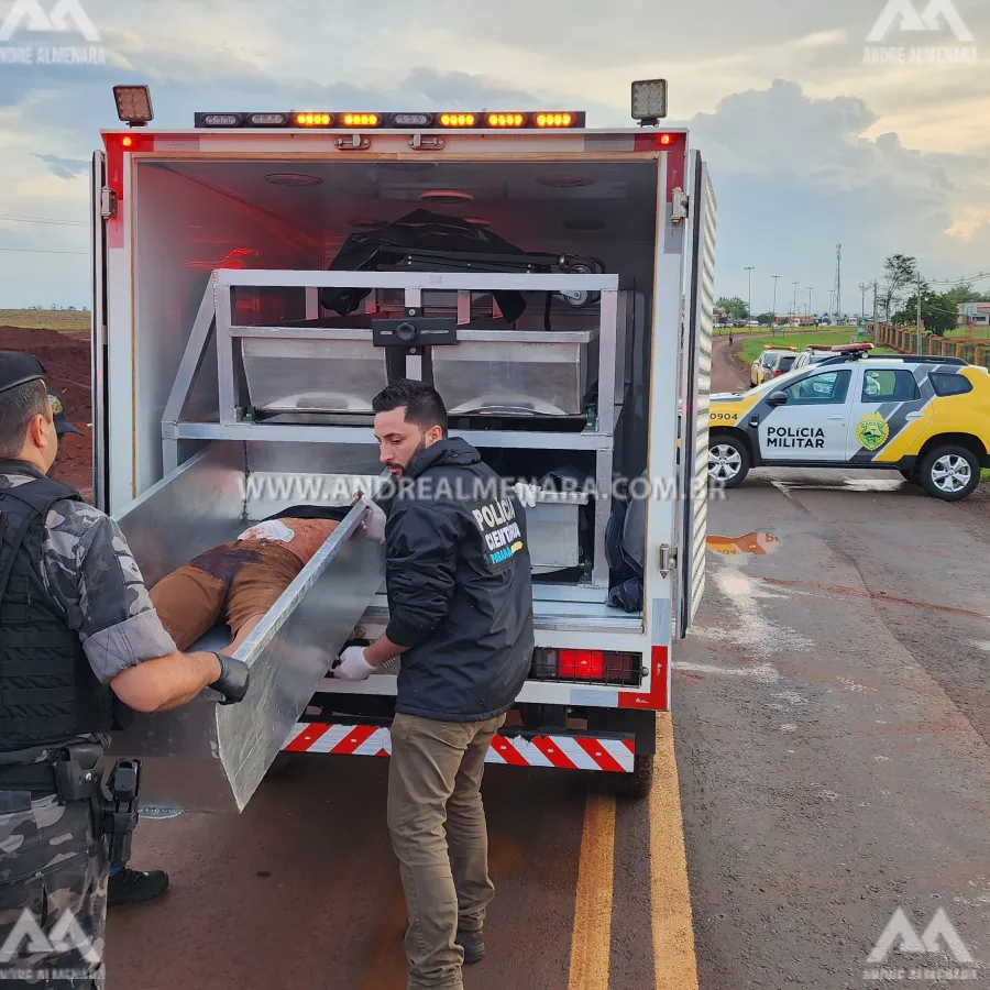 Criminosos armados e com carro clonado foram abatidos pelo Pelotão de Choque de Maringá
