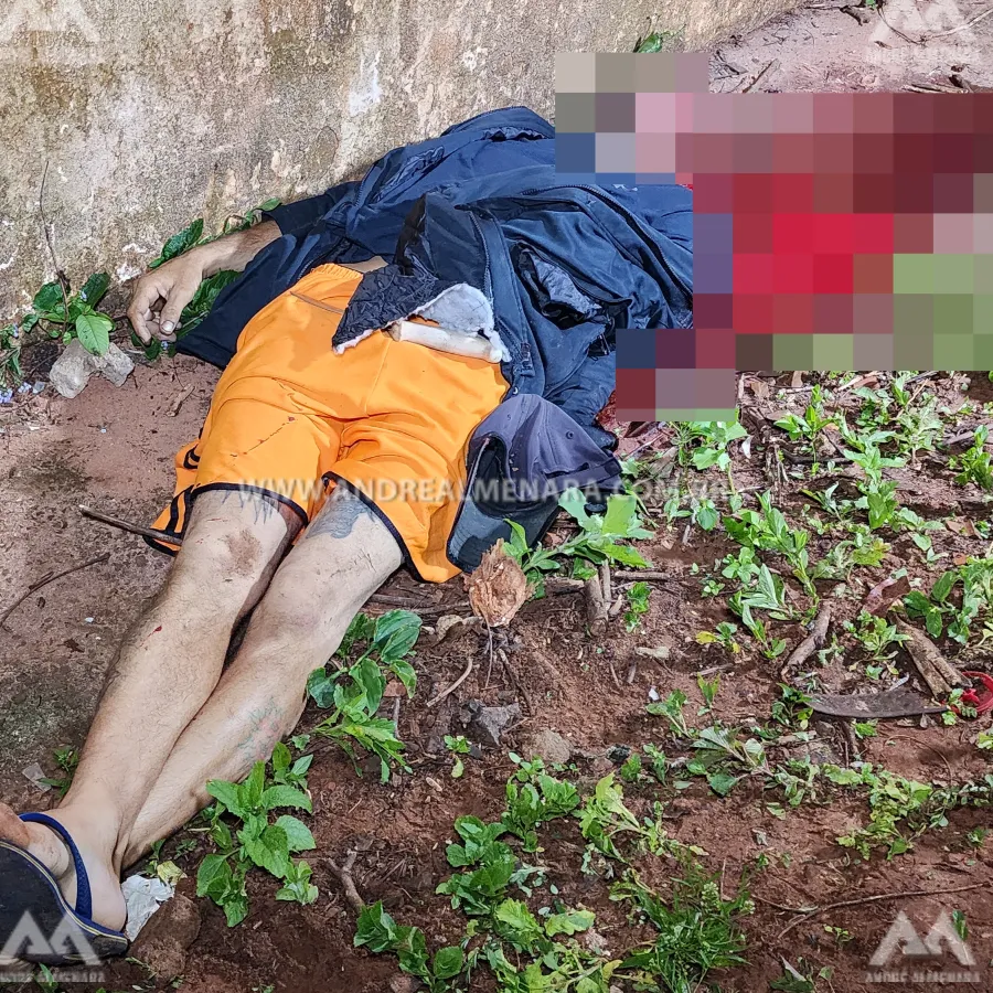 Homem ainda não identificado é assassinado a tiros na Vila Guadiana em Mandaguaçu