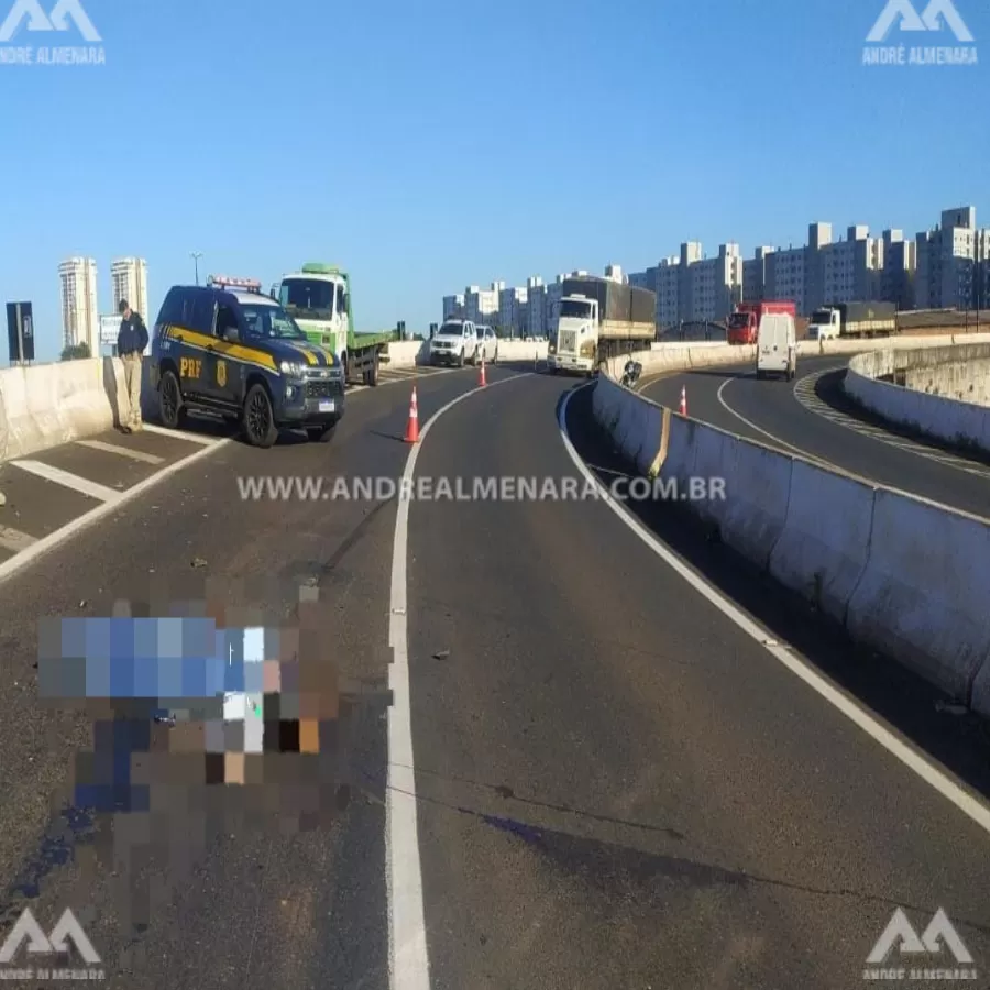 Motociclista morre de acidente no Contorno Norte de Maringá