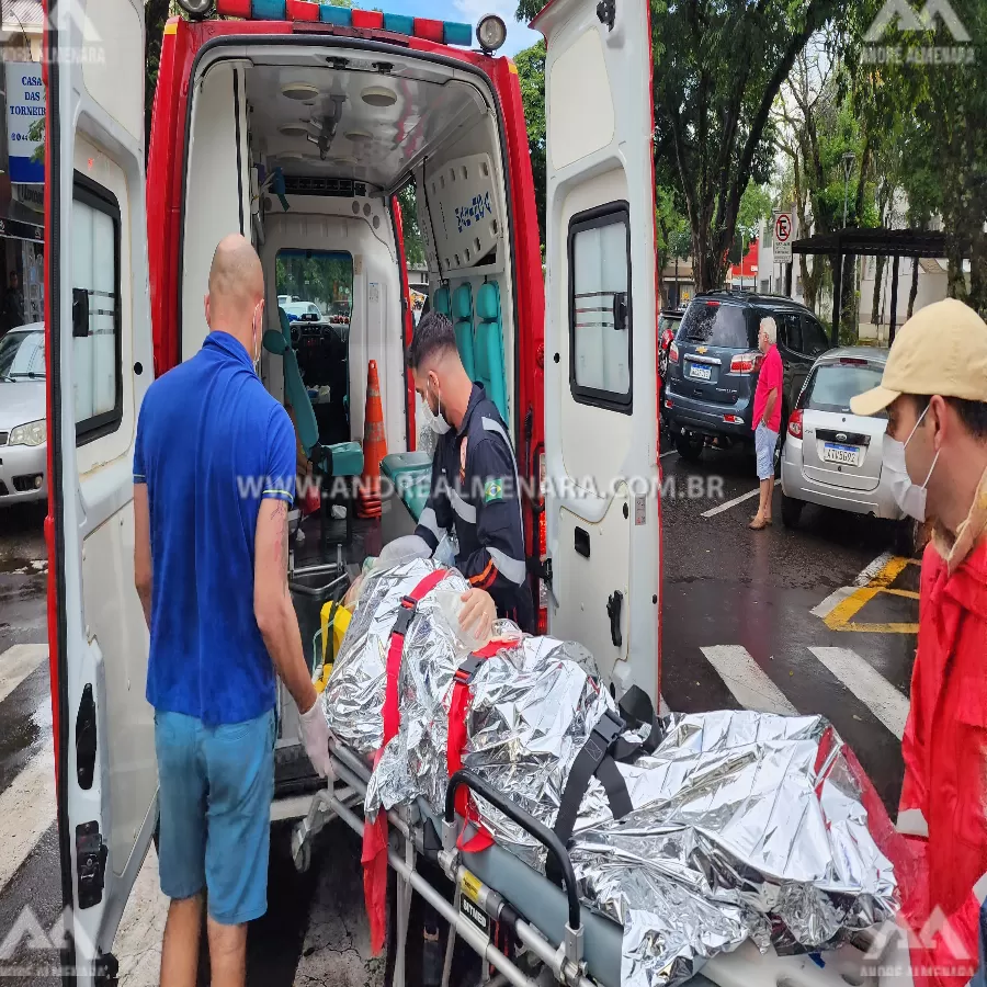 Senhora de 64 anos é atropelada por moto na Vila Operária em Maringá