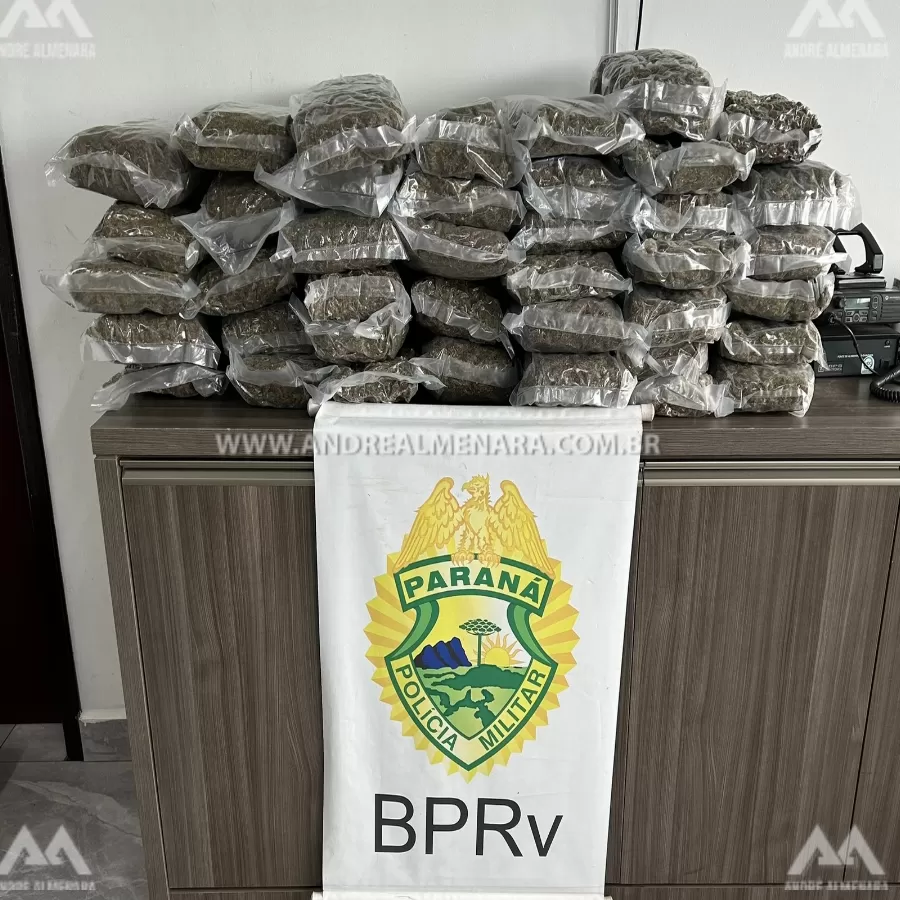 Polícia Rodoviária Estadual apreende 40 quilos de maconha na rodovia de Floresta