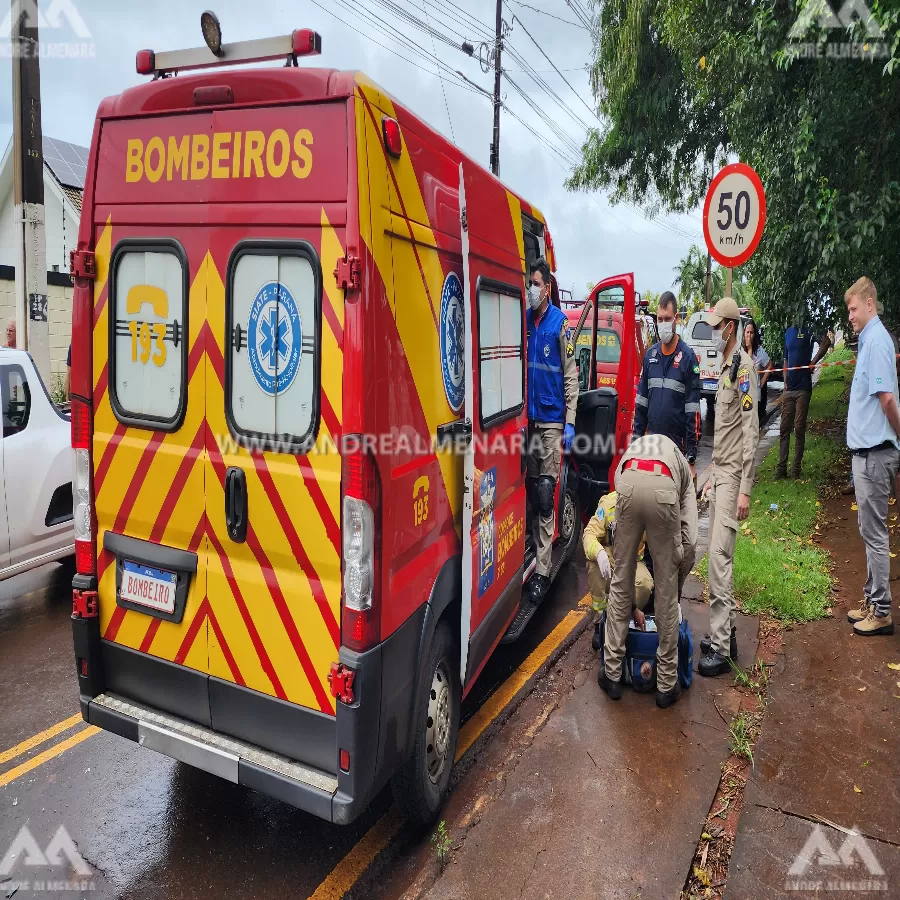 Motoboy sofre acidente grave no Jardim Industrial em Maringá
