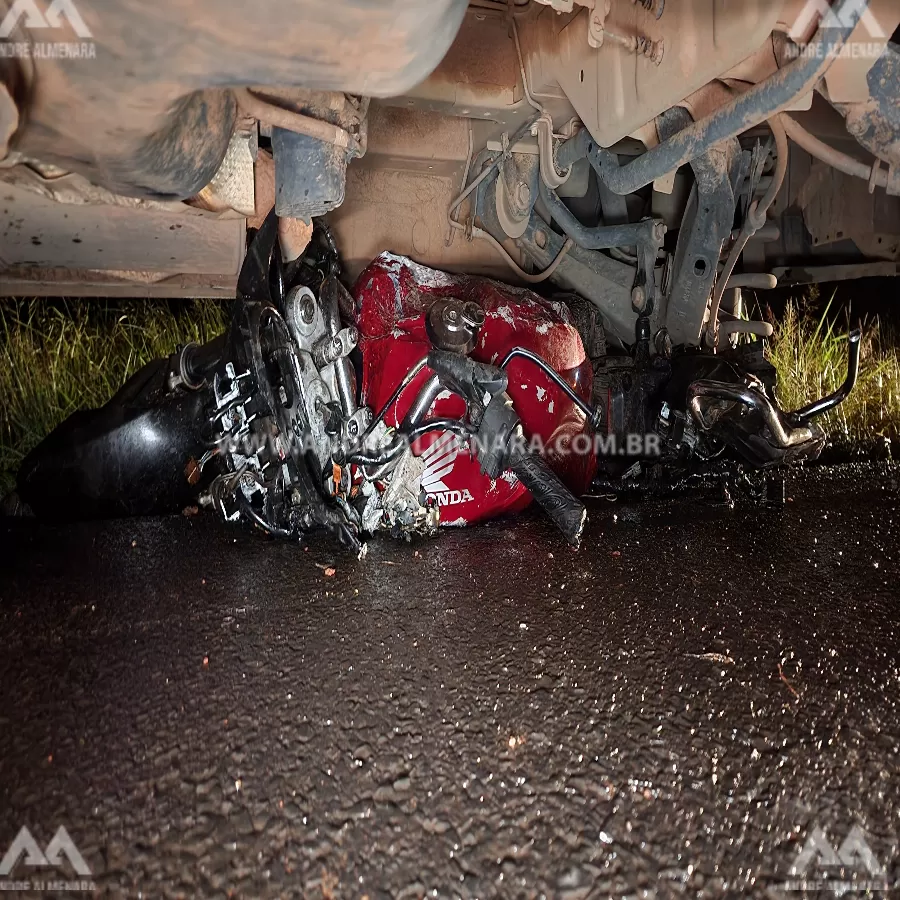 Motociclista de 36 anos morre de acidente na rodovia BR-376 em Marialva