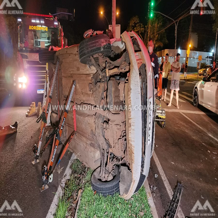 Motorista com sinais de embriaguez causa acidente na zona 2 em Maringá