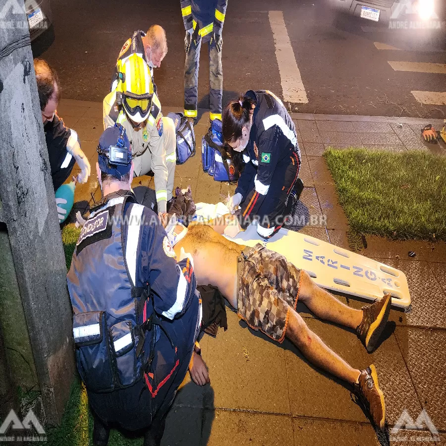 Acidente durante a madrugada deixa um morto e três feridos em Maringá