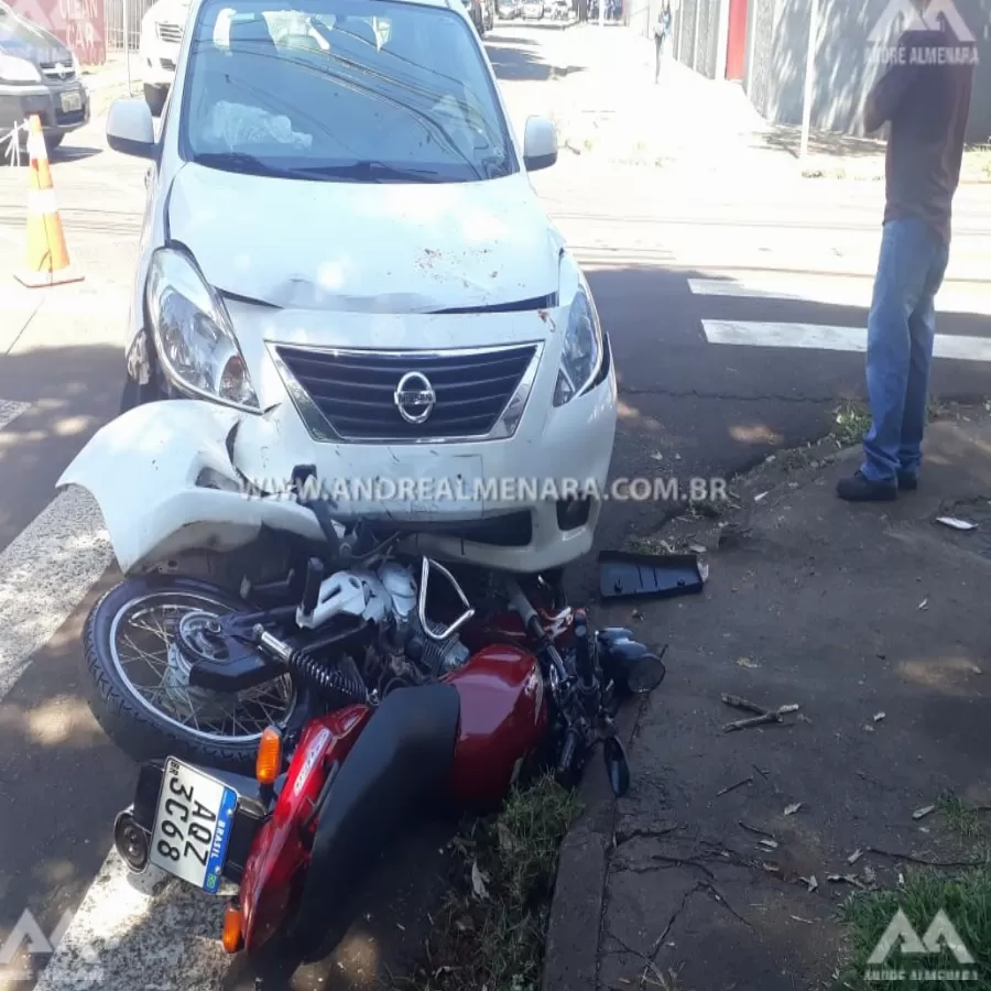 Homem sofre acidente grave na Rua Fernão Dias em Maringá