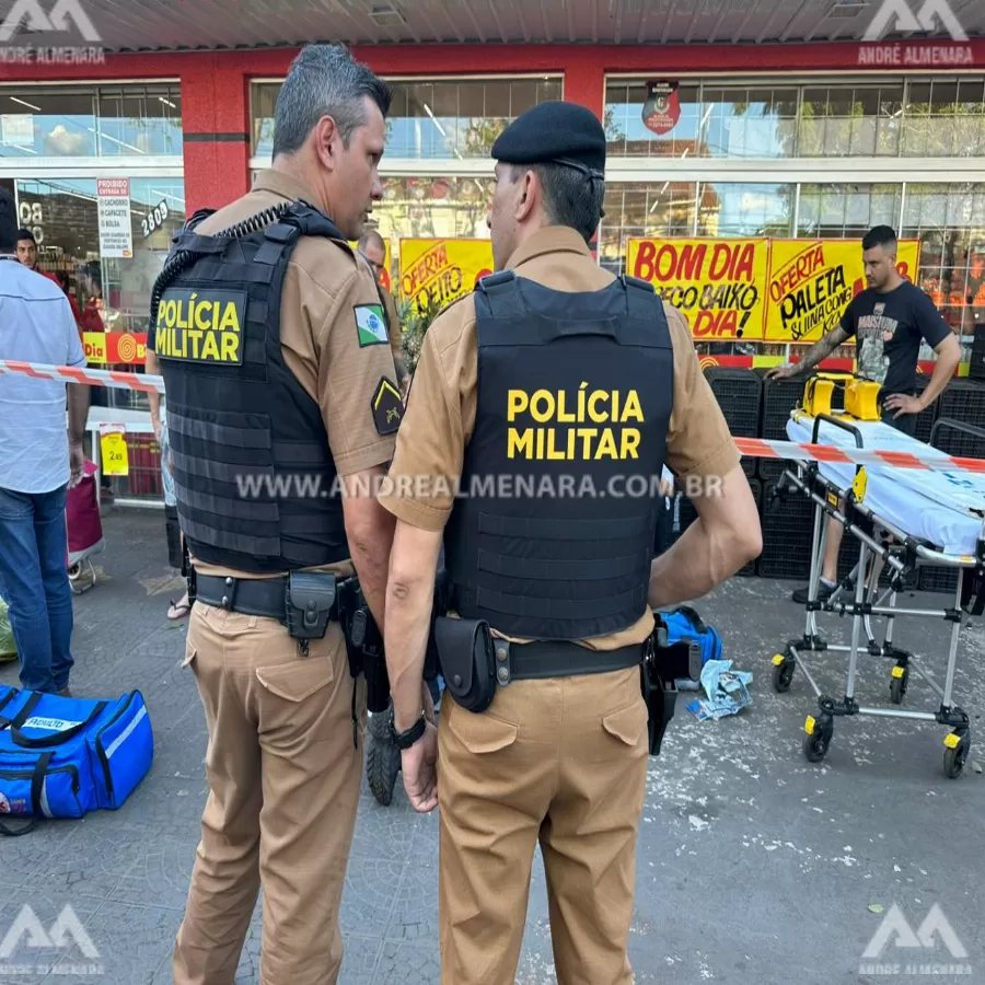 Adolescente que esfaqueou policial militar em supermercado é colocado em liberdade