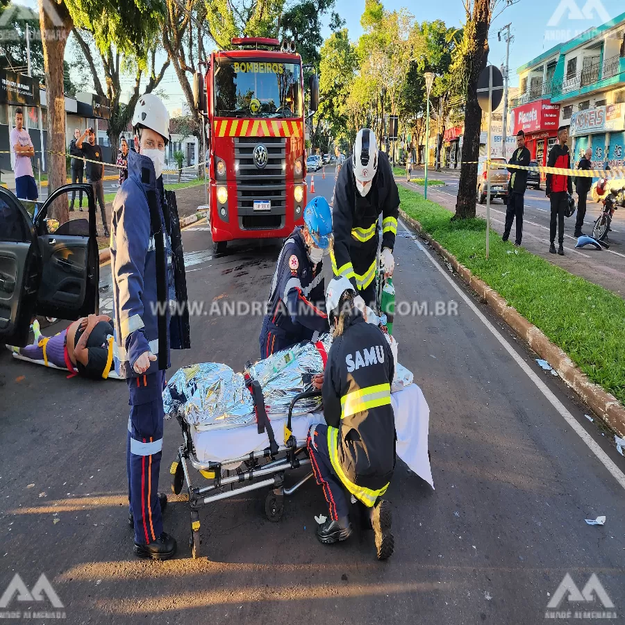 Seis pessoas ficam feridas após bater carro contra uma árvore na Avenida Mandacaru