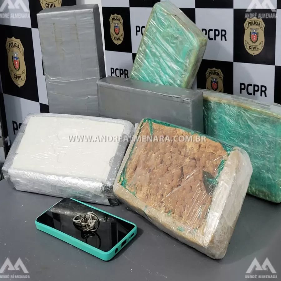 Traficante é preso em Maringá com aproximadamente R$ 300 mil em drogas