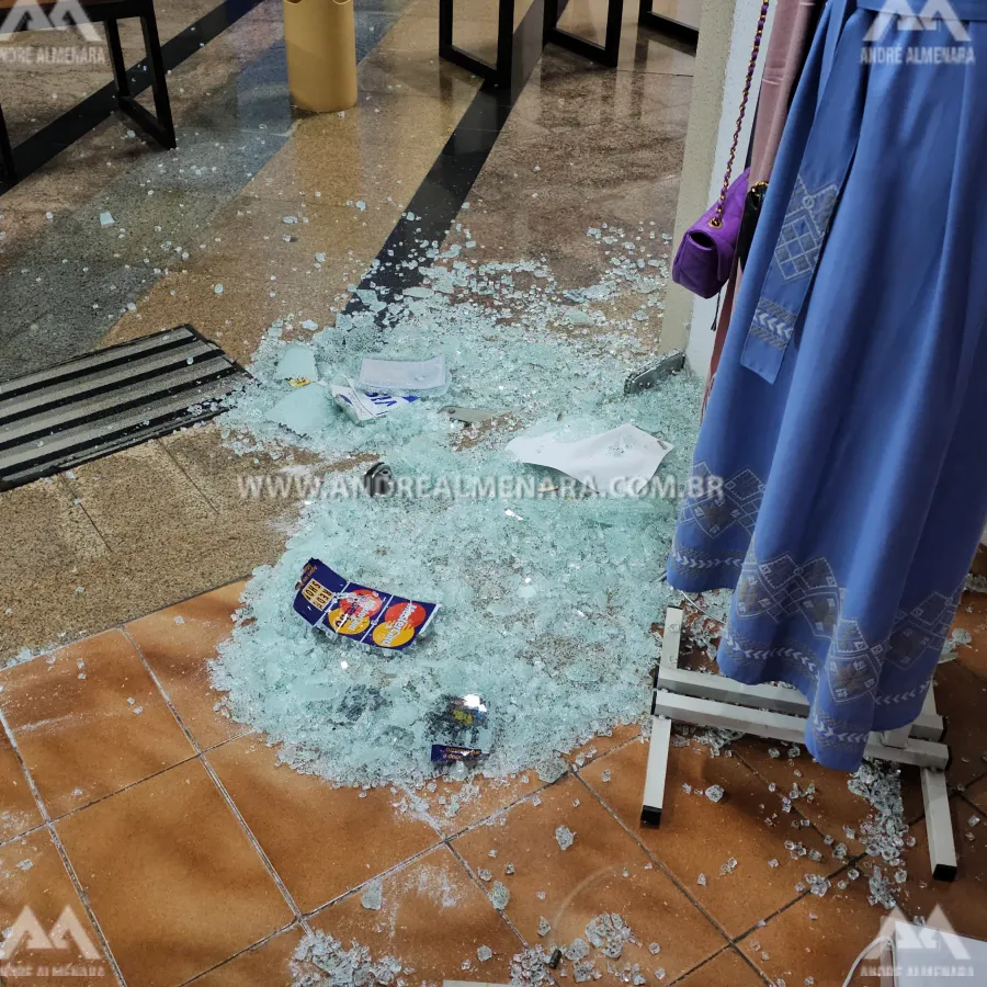Ladrões tocaram o terror em vários estabelecimentos comerciais no centro de Maringá