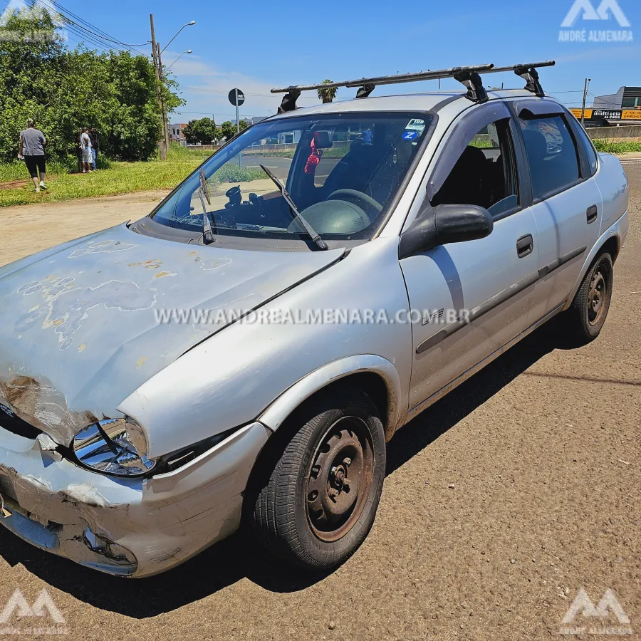 Motorista invade preferencial e causa acidente na Avenida Mandacaru 