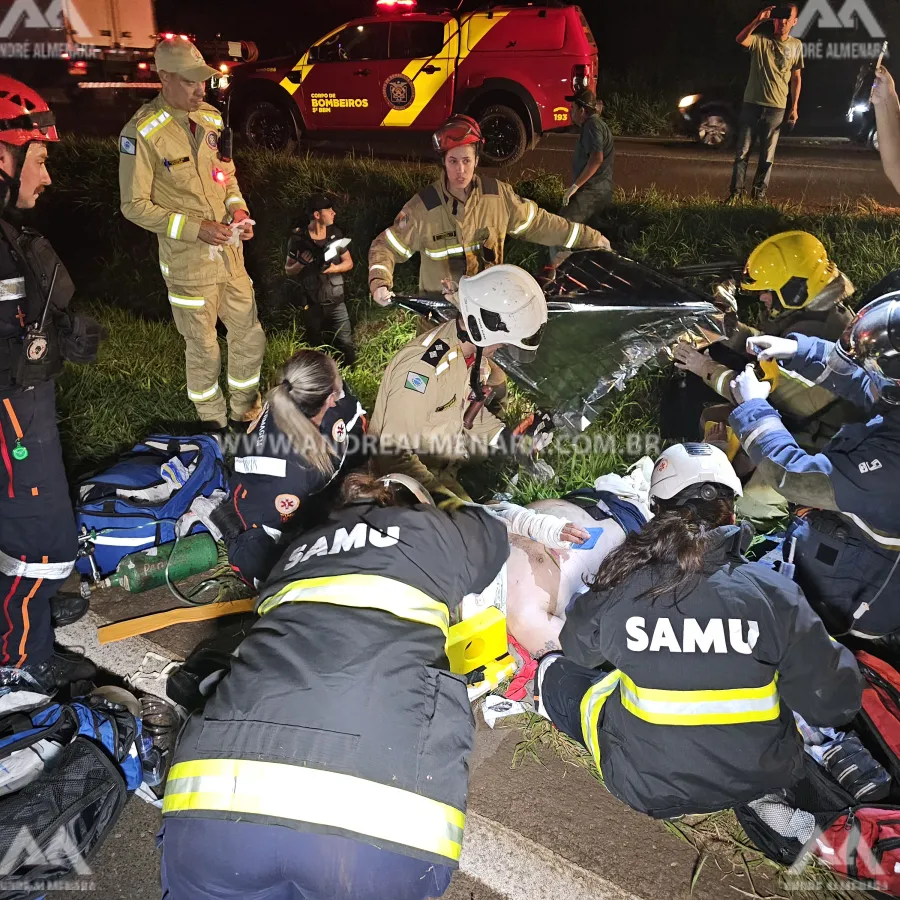 Motorista de 48 anos que sofreu acidente de carro na sexta-feira passada morre no hospital