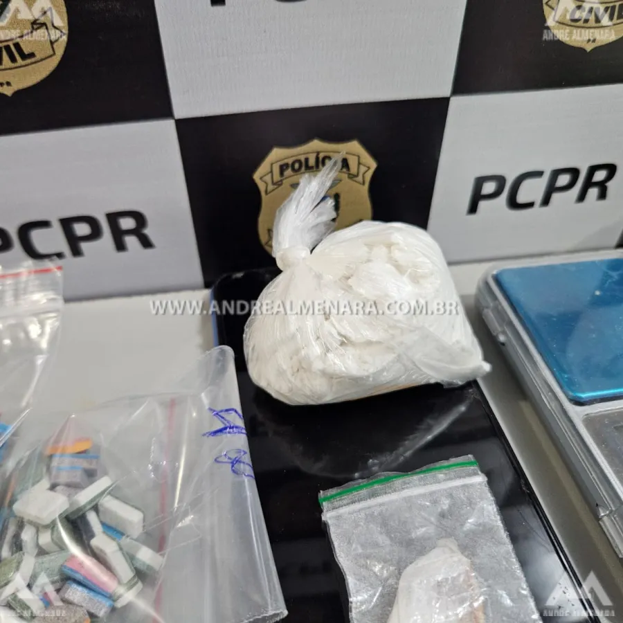Homem de 43 anos é preso em Maringá com mais de 3 mil comprimidos de ecstasy e cocaína