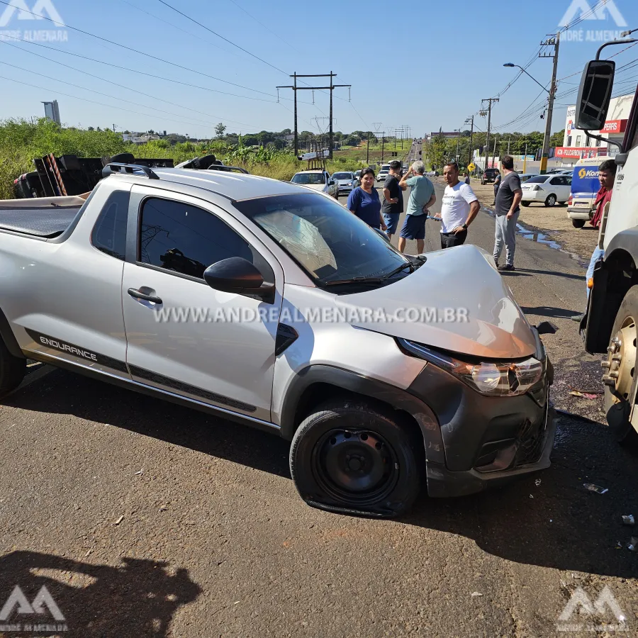 Motorista de guincho causa destruição após causar acidente no Contorno Sul