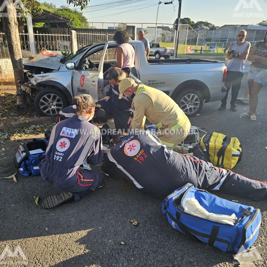 Mulher morre ao sofrer acidente de moto no Parque Residencial Tuiuti em Maringá