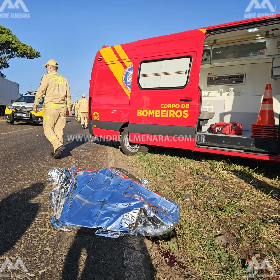 Duas pessoas morrem de acidente no Contorno Sul de Maringá