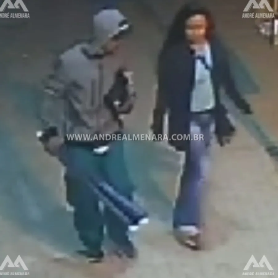 Polícia divulga imagem de casal suspeito de matar um morador de rua em Maringá