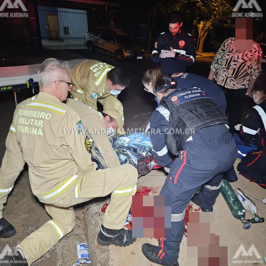 Homem de 51 anos sofre acidente gravíssimo no Jardim Santa Helena em Maringá