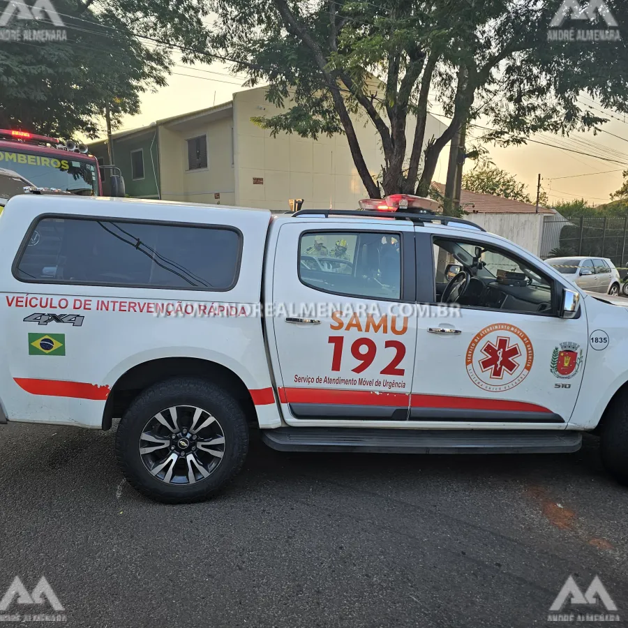 Motorista cruza preferencial e causa acidente na zona 5