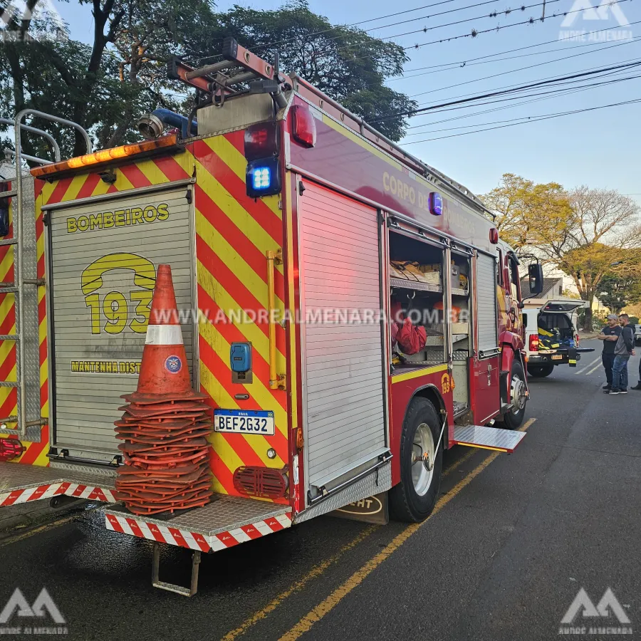 Motorista cruza preferencial e causa acidente na zona 5