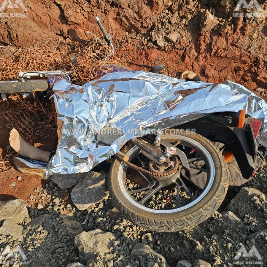 Motociclista de 31 anos morre ao sofrer acidente na rodovia PR-317