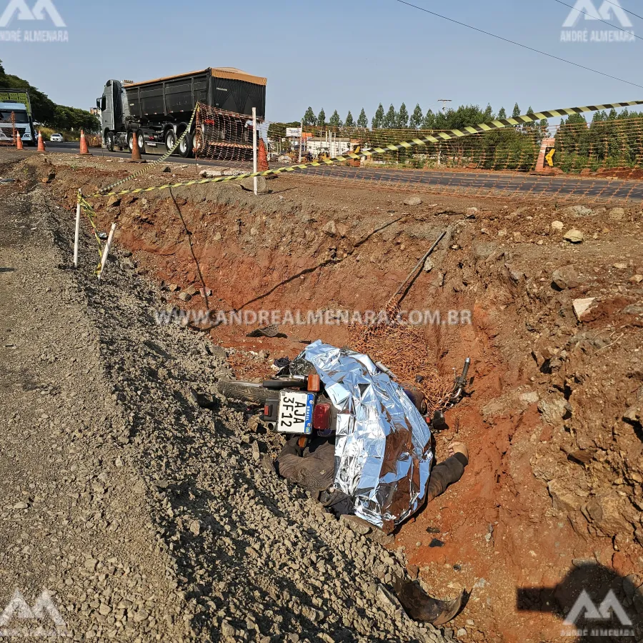 Motociclista de 31 anos morre ao sofrer acidente na rodovia PR-317