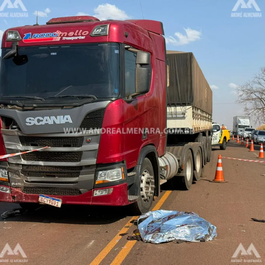 Maringaense de 29 anos morre de acidente de moto na rodovia PR-317