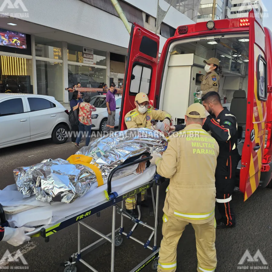 Mãe que segurava bebê de 2 meses morre ao cair de ônibus em movimento no centro de Maringá