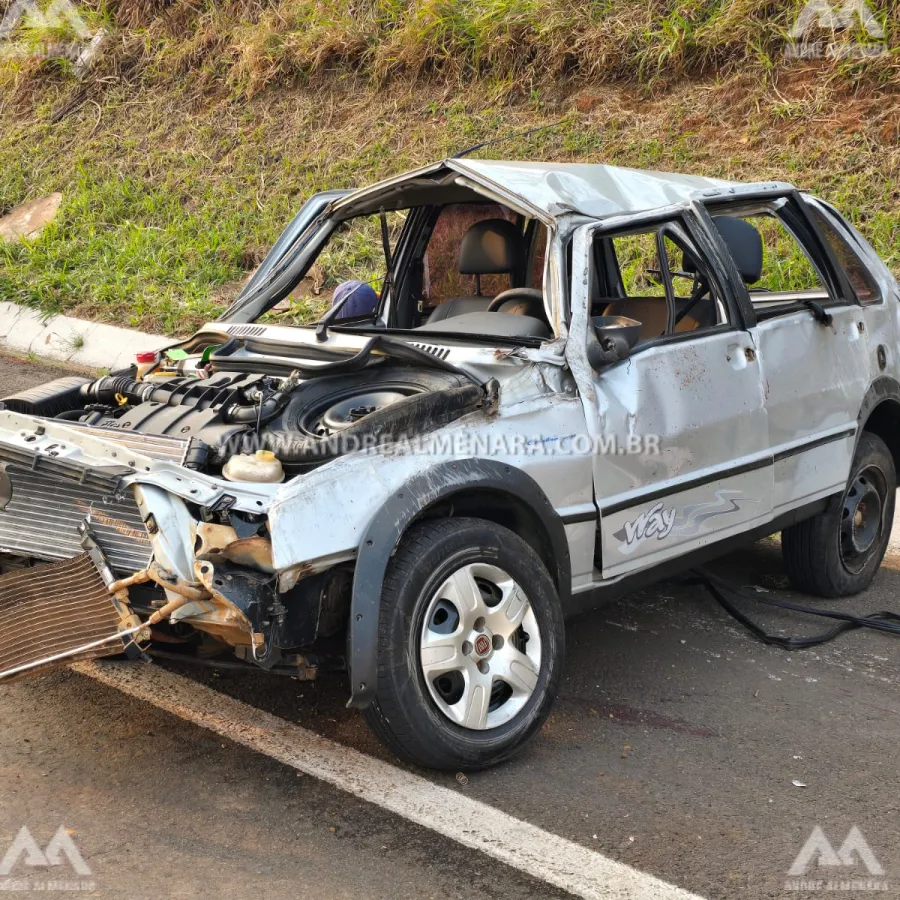 Idoso de Alto Paraná compra carro em Maringá e morre após capotar veículo