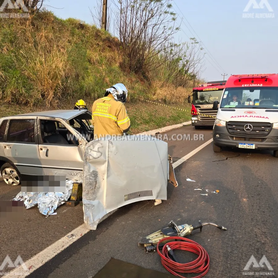 Idoso de Alto Paraná compra carro em Maringá e morre após capotar veículo