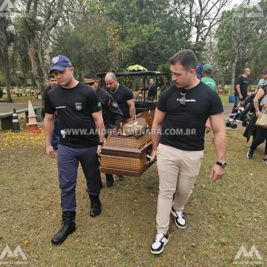 Vigilante morto por bandidos é enterrado em Maringá