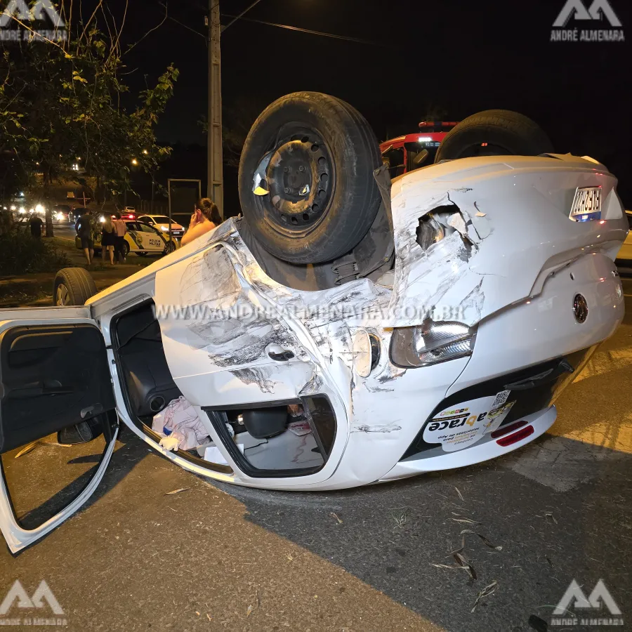 Músico perde um dedo da mão ao capotar automóvel em Maringá