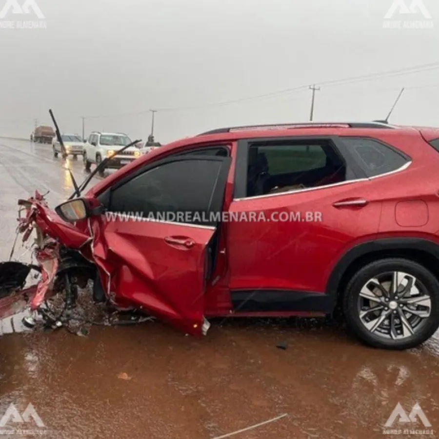 Colisão frontal mata família de Mandaguaçu na rodovia BR-369