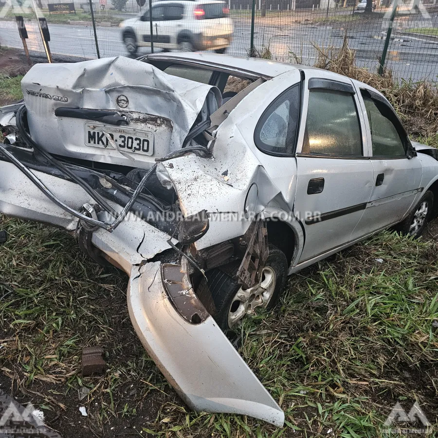 Acidente na rodovia 317 deixa veículos destruídos