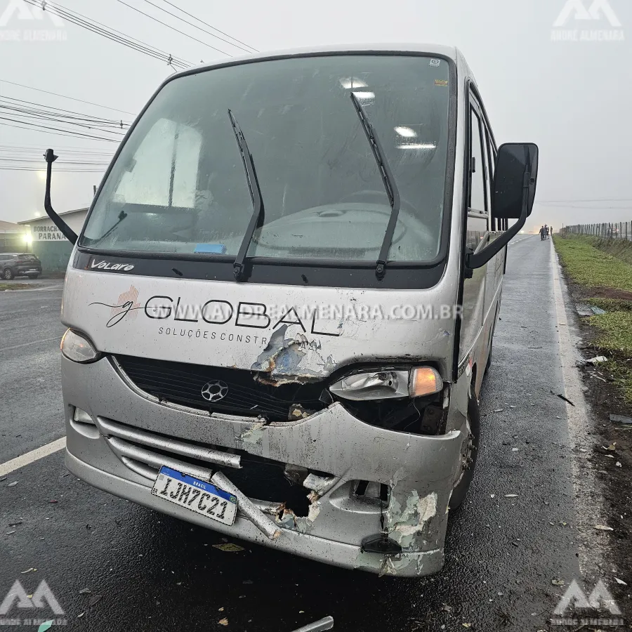 Acidente na rodovia 317 deixa veículos destruídos