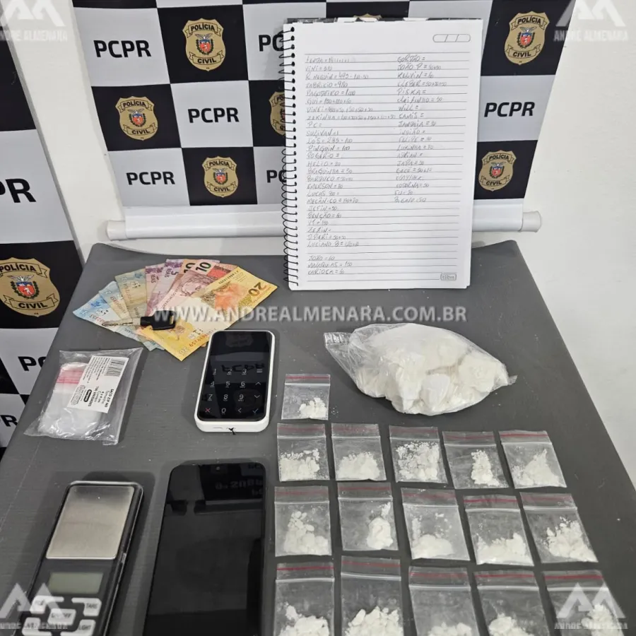 Setor Antitóxicos prende motoboy com aproximadamente 200 gramas de cocaína