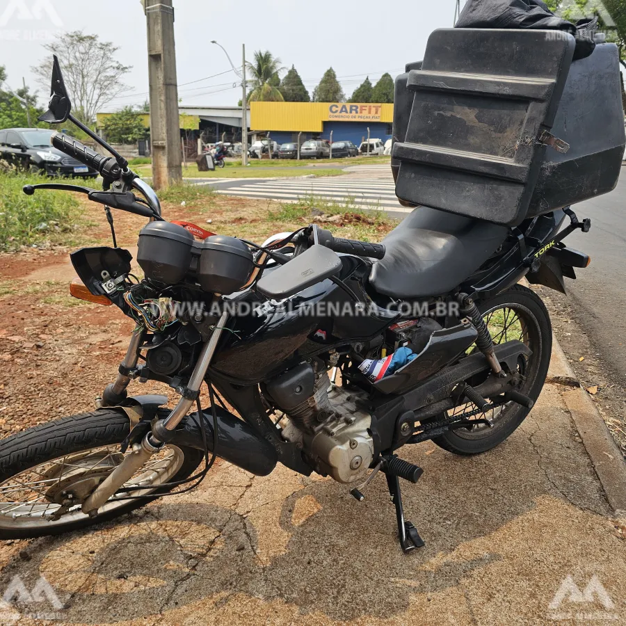 Motoboy de 21 anos sofre acidente grave em cruzamento no Jardim Alvorada