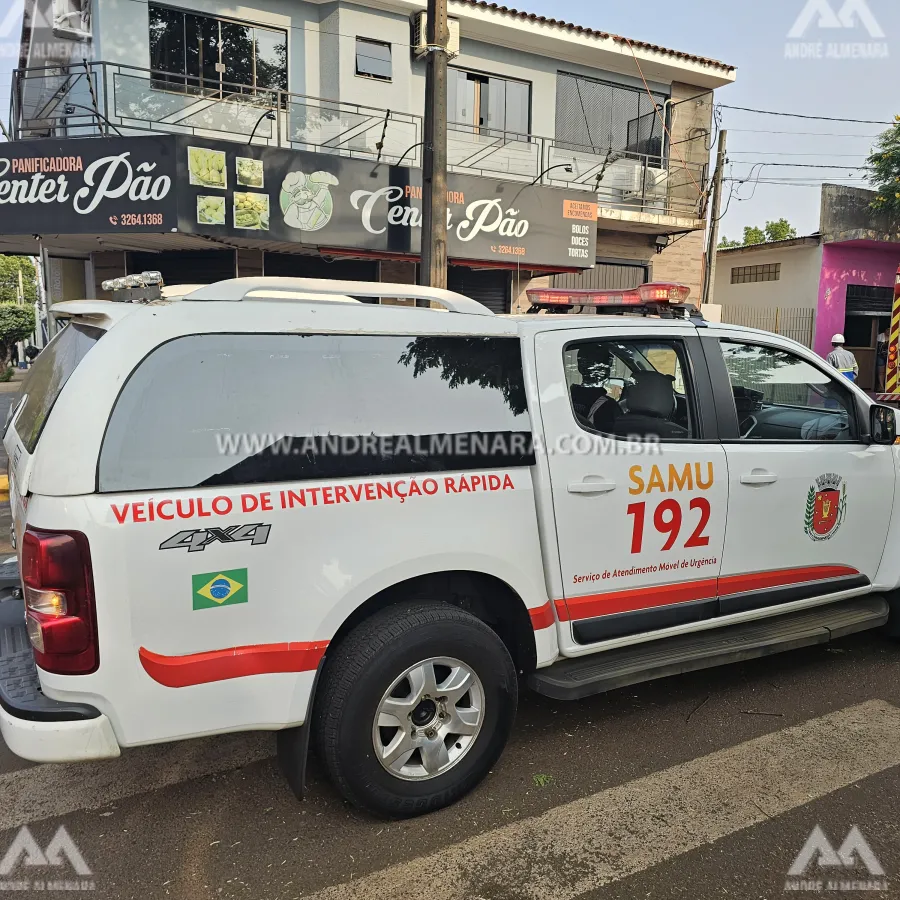 Trabalhador é internado na UTI após sofrer descarga elétrica e queda de telhado na cidade de Sarandi