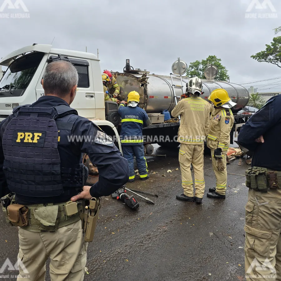 Caminhão tanque é apreendido transportando mais de 3 toneladas de maconha em Mandaguaçu