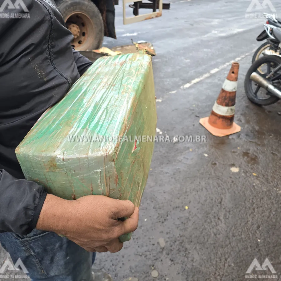 Caminhão tanque é apreendido transportando mais de 3 toneladas de maconha em Mandaguaçu