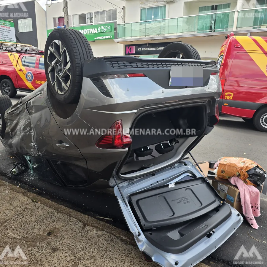 Acidente entre dois carros deixa feridos no Jardim Brasil