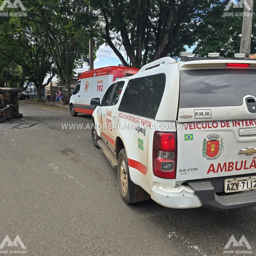 Motorista passa mal no volante e se envolve em acidente na cidade de Maringá