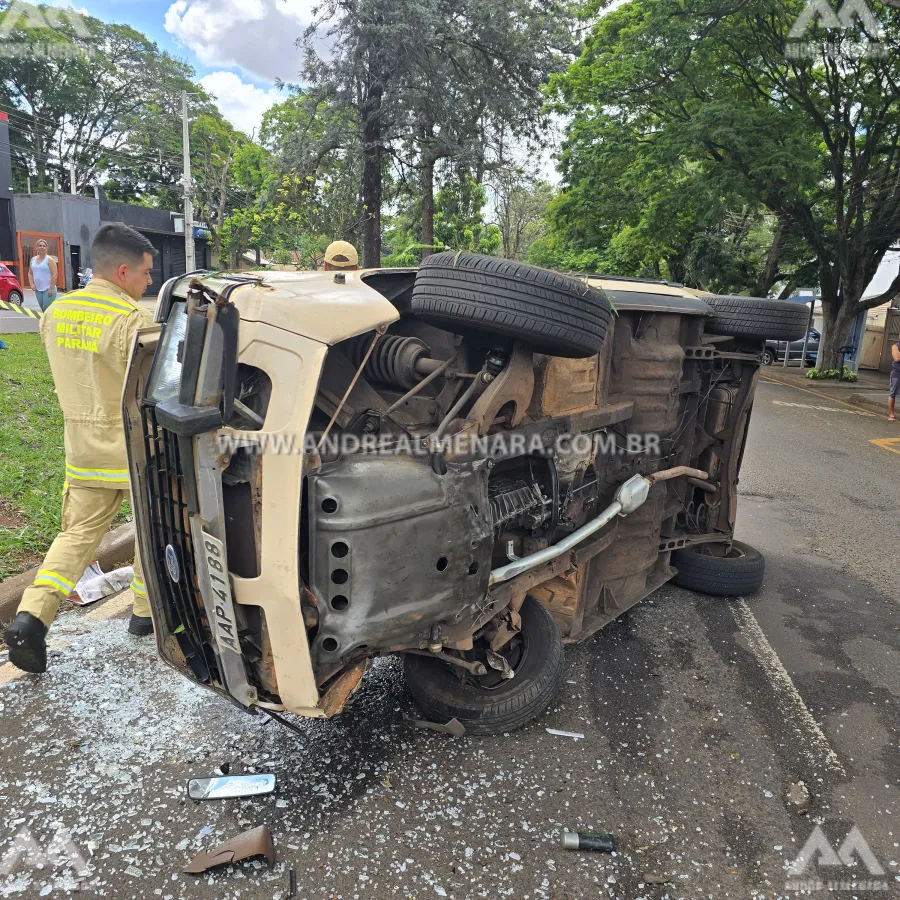 Motorista passa mal no volante e se envolve em acidente na cidade de Maringá