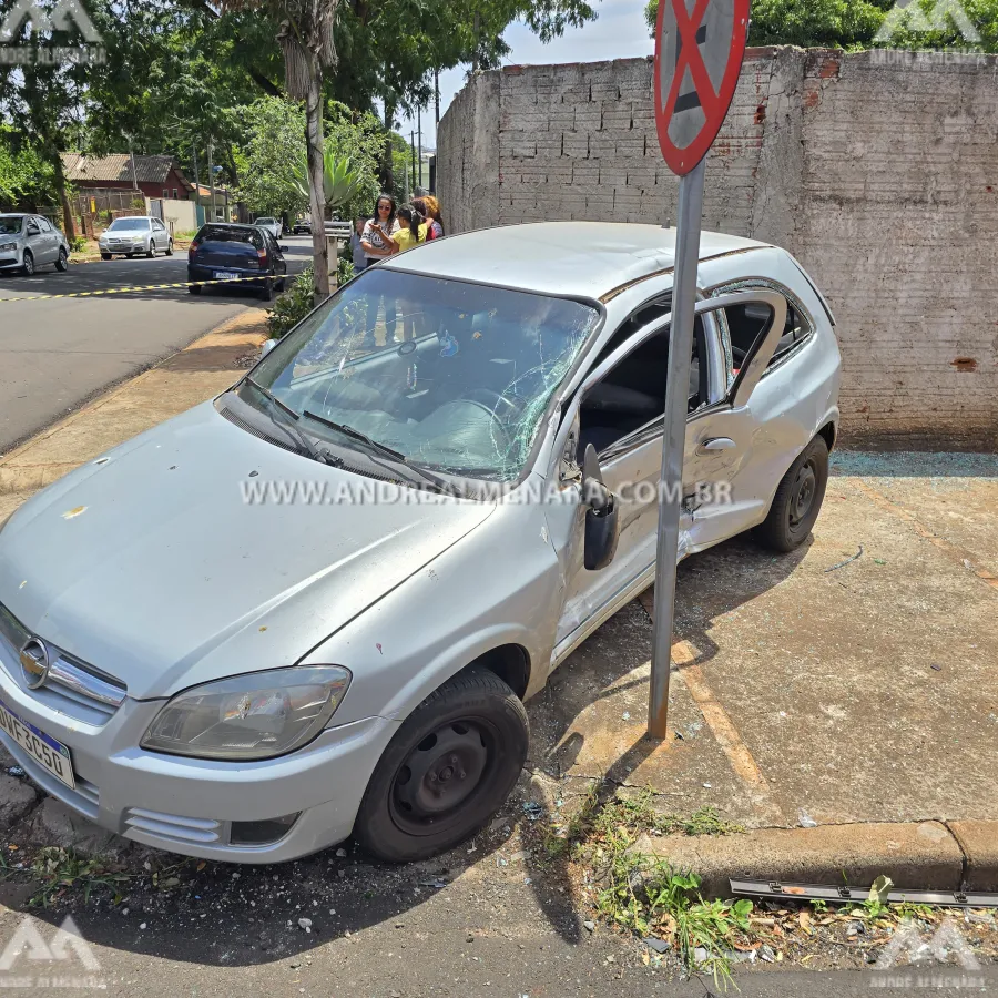 Mulher invade preferencial e causa acidente grave na Vila Santa Izabel