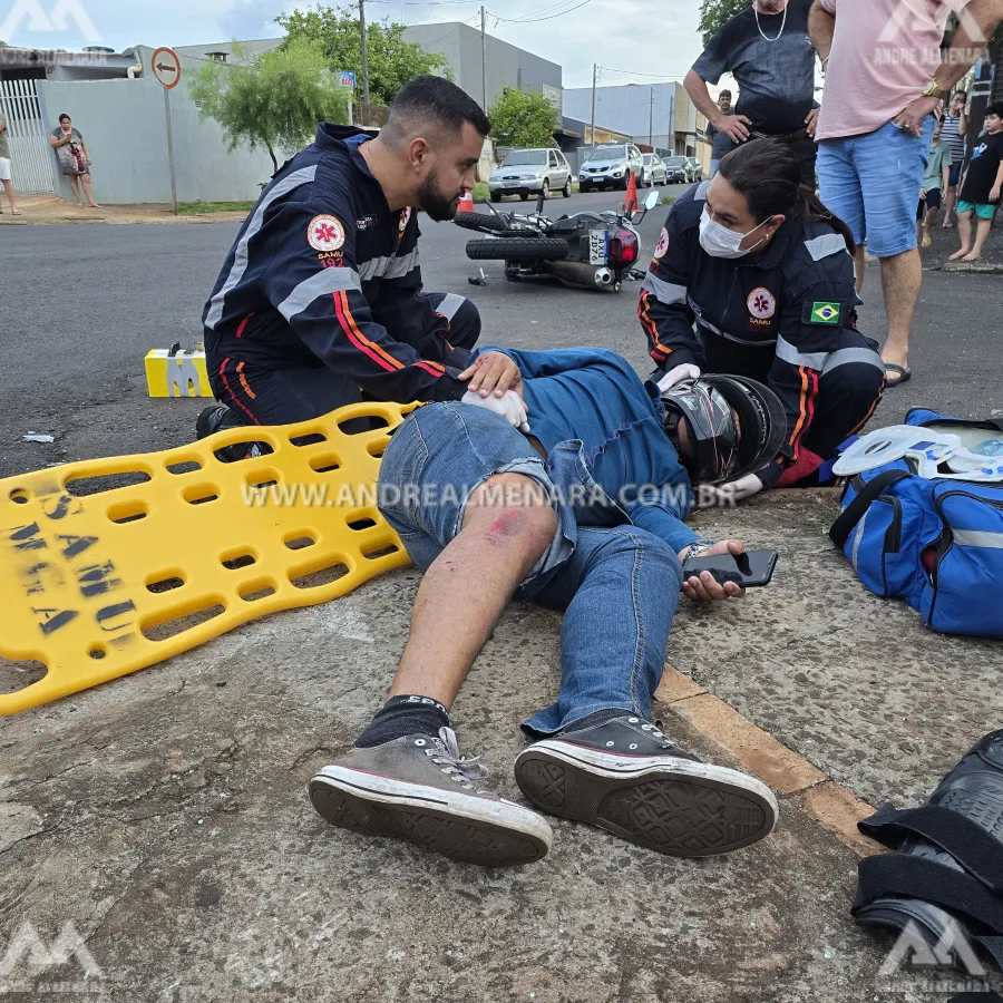 Duas pessoas ficam feridas em acidente na Vila Santa Izabel