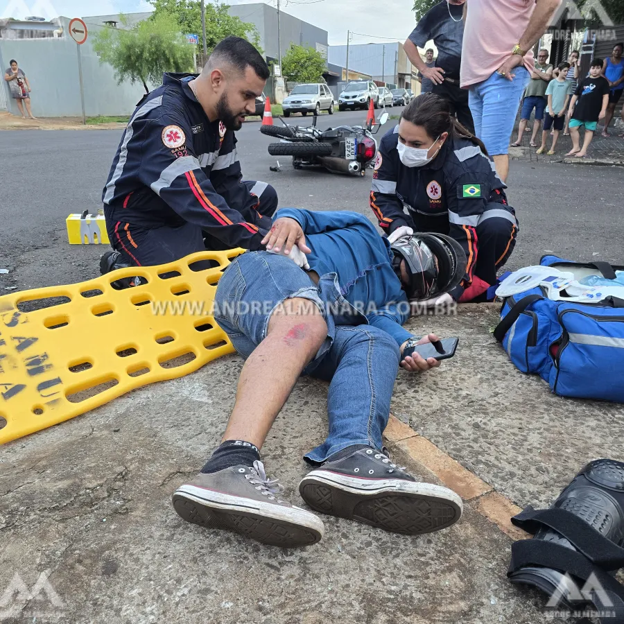 Duas pessoas ficam feridas em acidente na Vila Santa Izabel