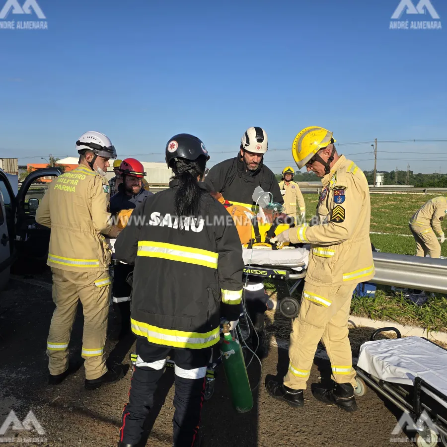 Acidente no Contorno Norte deixa seis feridos