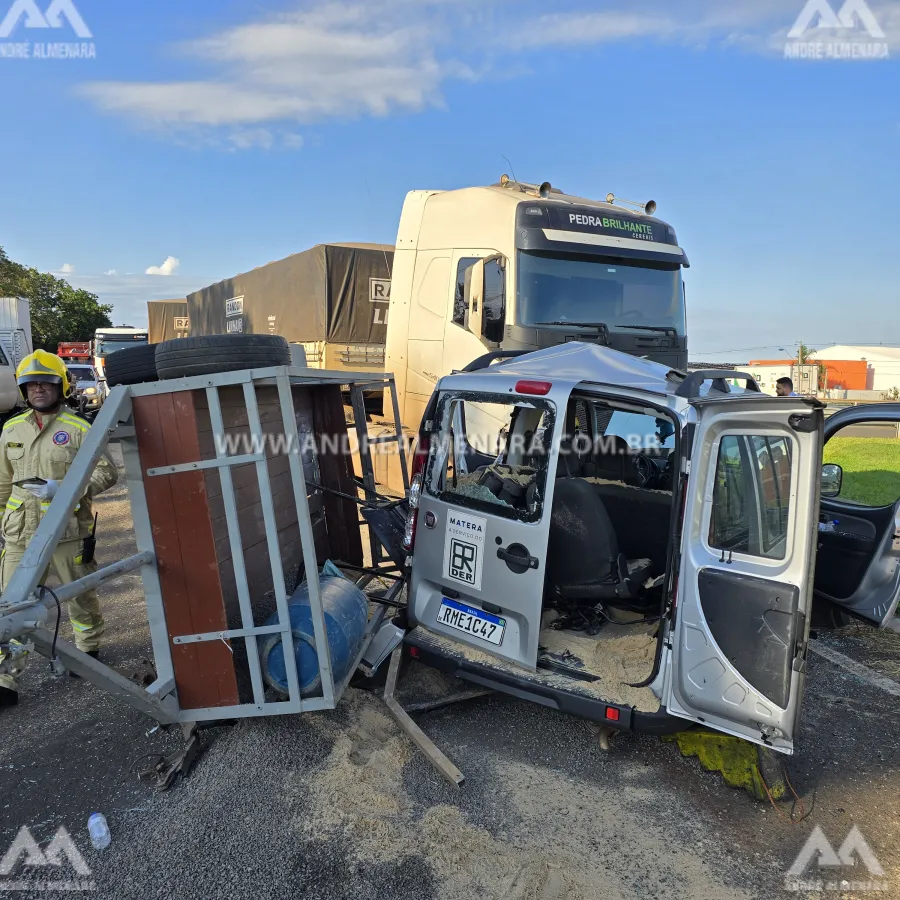 Acidente no Contorno Norte deixa seis feridos