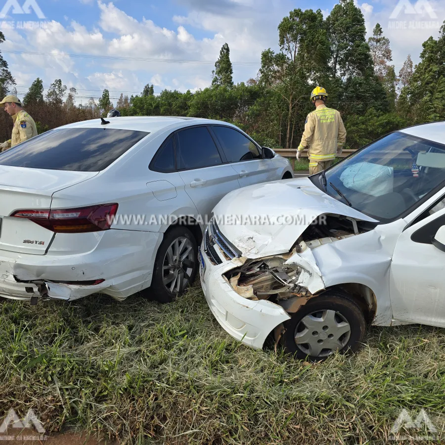 Mulher fica ferida após pneu de moto estourar em rodovia